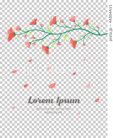 flower of branch banner vector flower of branch banner vector 44804431