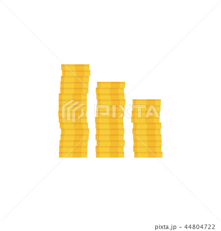 Coins stack vector Coins stack vector 44804722