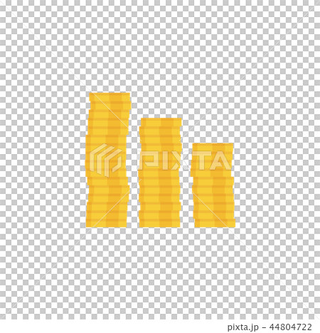Coins stack vector Coins stack vector 44804722