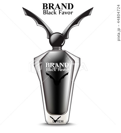 Happy Halloween Perfume Or Potion Vector Realisticのイラスト素材