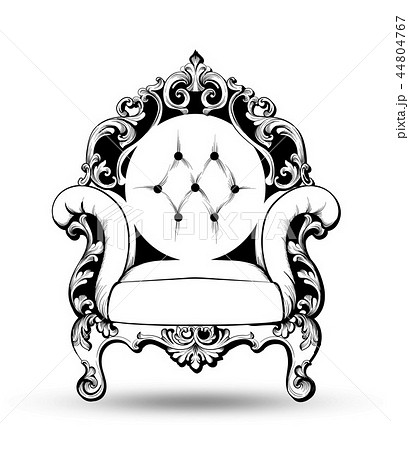 Baroque Armchair Vector French Luxury Richのイラスト素材