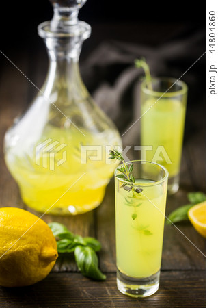 Italian lemon liqueur limoncello Italian lemon liqueur limoncello 44804860