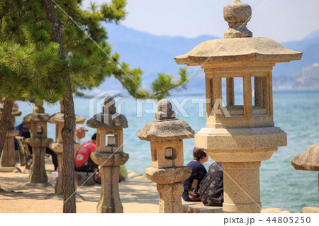 宮島 石灯篭 宮島 石灯篭 44805250