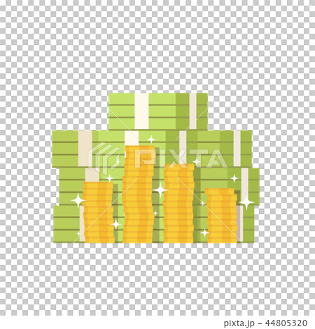 Big pile of cash, Big money vector illustration 44805320