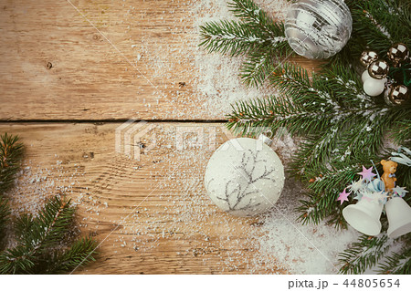 Christmas composition with fir tree 44805654