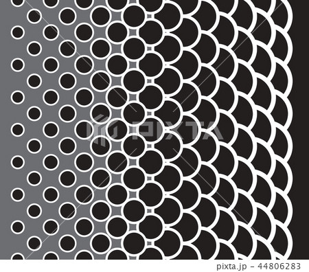 Seamless pattern with dots converting to scales 44806283