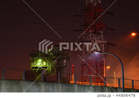 <夜景>　立体交差　陸橋　高架　高架下　 44806476