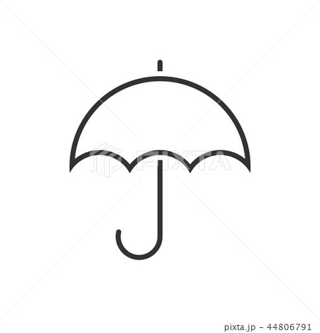 Umbrella line icon on a white background Umbrella line icon on a white background 44806791