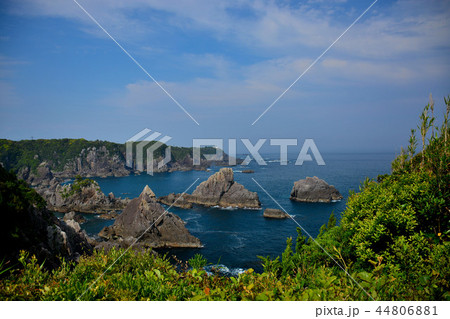紀伊半島・紀伊大島・展望台より望む海金剛の眺め(2) 紀伊半島・紀伊大島・展望台より望む海金剛の眺め(2) 44806881