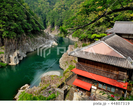 紀伊半島・瀞峡・展望台より見下ろす瀞峡の眺め(4) 紀伊半島・瀞峡・展望台より見下ろす瀞峡の眺め(4) 44807319