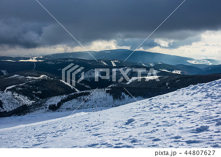 Winter with snow in the Giant Mountains 44807627