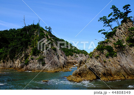 美しい海岸の風景・山陰海岸 44808349