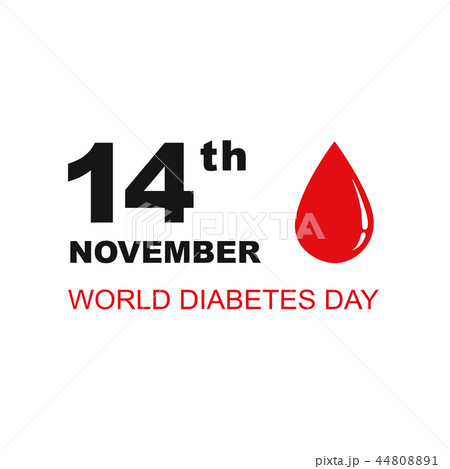 world diabetes day blood drop 44808891