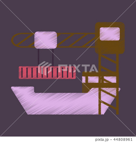 Flat Icon in Shading Style Container loading 44808961