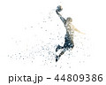 basketball abstract silhouette 1 bitmap ver. 44809386
