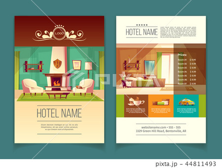 advertising leaflet with hotel service list advertising leaflet with hotel service list 44811493