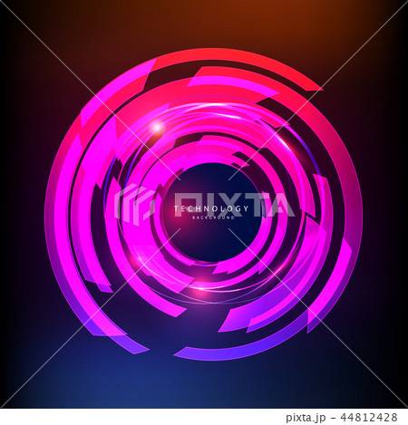 Abstract technology digital hi tech hexagons concept background. Space for your text 44812428