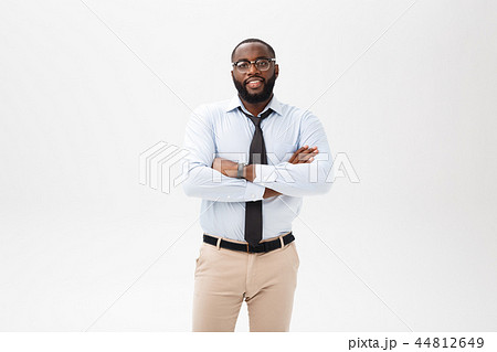happy confident young african american business male smiling with confidence happy confident young african american business male smiling with confidence 44812649