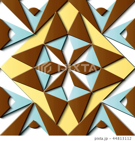 Seamless relief sculpture decoration pattern Seamless relief sculpture decoration pattern 44813112