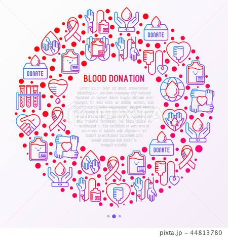 Blood donation, mutual aid concept in circle Blood donation, mutual aid concept in circle 44813780
