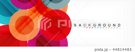 Overlapping circles design background 44814483