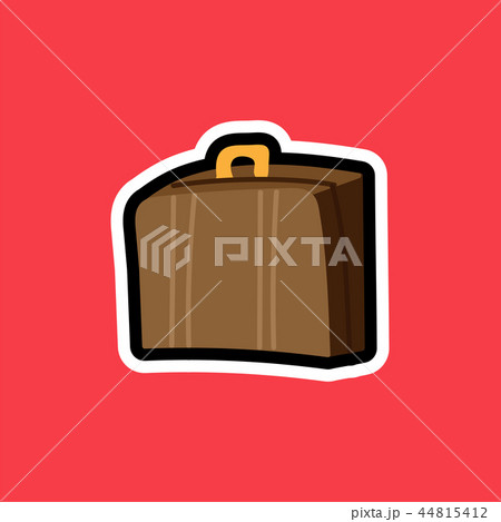 Cartoon sticker with suitcase for travelling Cartoon sticker with suitcase for travelling 44815412
