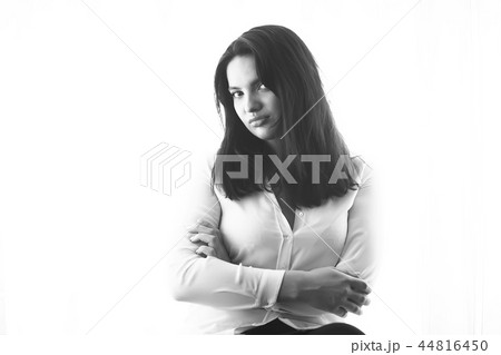 glamorous girl long hair large lips / concept beauty and fashion, young modern girl, bright fashionable appearance style. glamorous girl long hair large lips / concept beauty and fashion, young modern girl, bright fashionable appearance style. 44816450