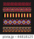 Set of ethnic art brushes in African style. 44818125