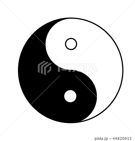 Ying yang icon on white background. flat style. Ying yang icon on white background. flat style. 44820915