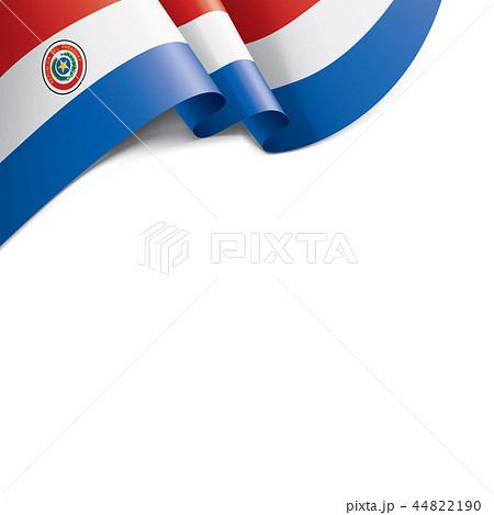 Paraguay flag, vector illustration on a white background Paraguay flag, vector illustration on a white background 44822190