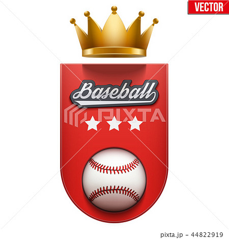 Baseball Badge and Label 44822919