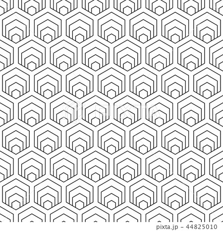 Seamless hexagons pattern. Geometric texture. 44825010