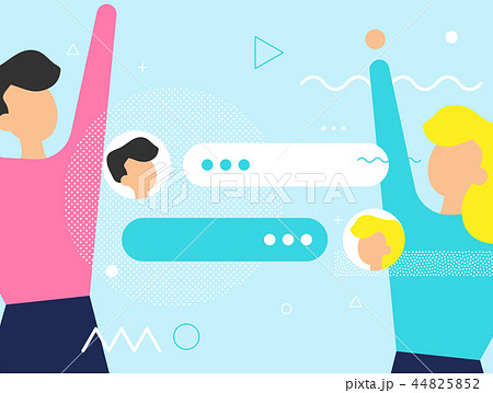 New Chat messages Flat design 44825852