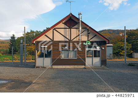 無人駅　函館本線　然別駅 44825971