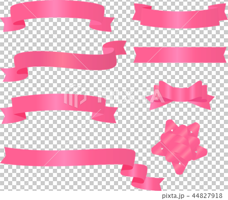 Pink ribbon illustration set Pink ribbon illustration set 44827918