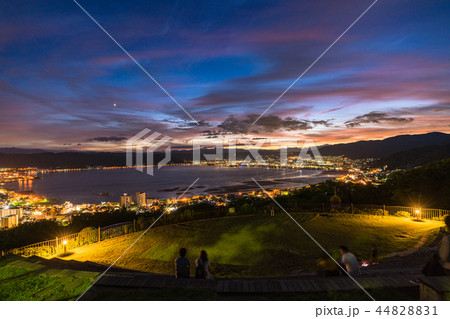 《長野県》諏訪湖の夜景・立石公園より 44828831