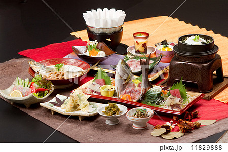 会席 和食 海の幸 料理 刺身 新鮮 鮮魚 鮪 肉 会席 和食 海の幸 料理 刺身 新鮮 鮮魚 鮪 肉 44829888