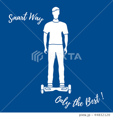 Stylized icon of modern young man standing on Stylized icon of modern young man standing on 44832120