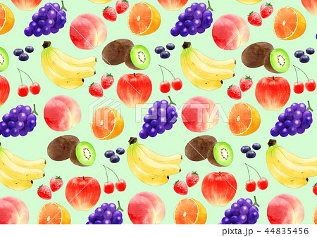 果物背景のイラスト素材 44835456 Pixta