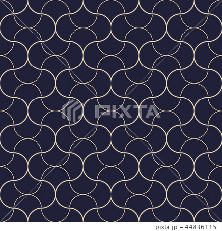 The geometric pattern with wavy lines. Seamless  44836115
