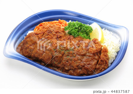 カレーソースのチキンかつライス 44837587