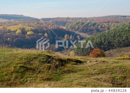 View on the beautiful colorful autumn  44839126