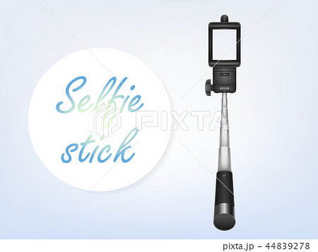 3d realistic selfiestick ad poster, banner 44839278