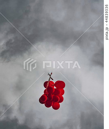 Bunch of red balloons. 44839336