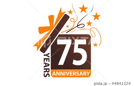 75 Years Gift Box Ribbon Anniversary 75 Years Gift Box Ribbon Anniversary 44841324