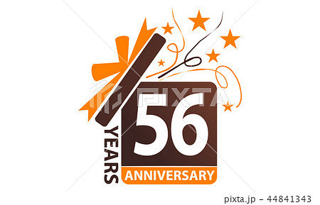56 Years Gift Box Ribbon Anniversary 56 Years Gift Box Ribbon Anniversary 44841343