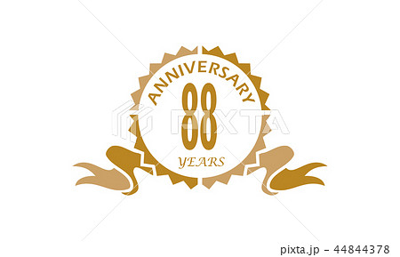88 Years Ribbon Anniversaryのイラスト素材 [44844378] - PIXTA