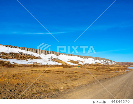 Gerduberg column wall in Iceland Gerduberg column wall in Iceland 44844570