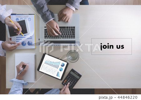 join us concept Businessman working at office  44846220