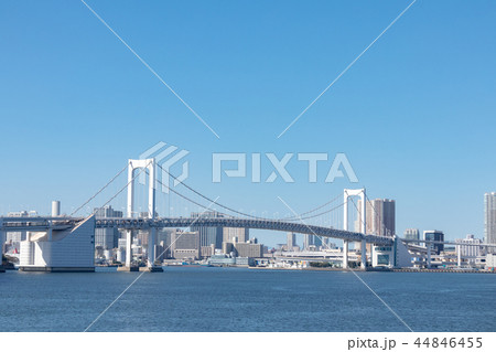 都市風景 豊洲ぐるり公園から望むレインボーブリッジ 都市風景 豊洲ぐるり公園から望むレインボーブリッジ 44846455